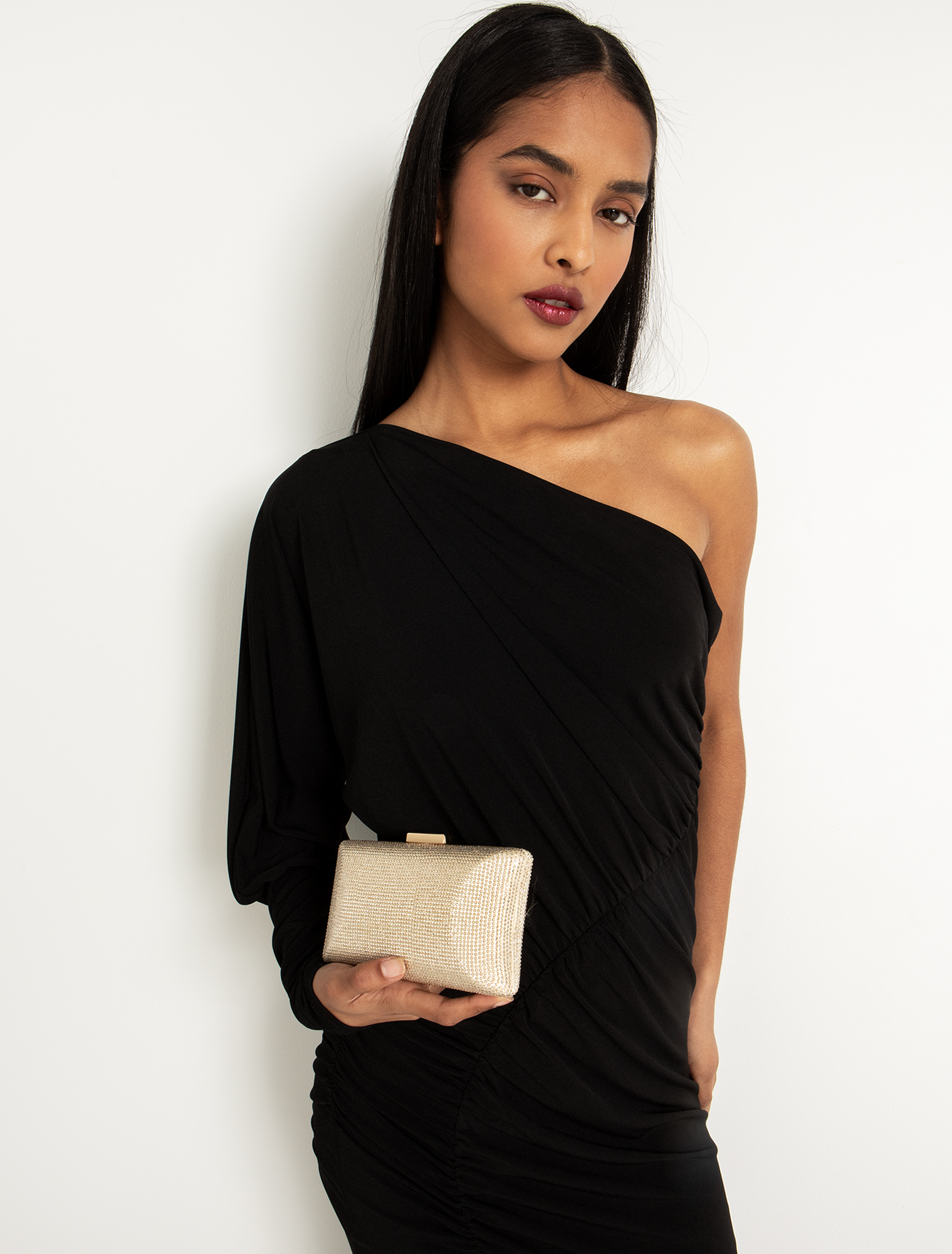 ToiMoi Clutch με στρας - ΧΡΥΣΟ